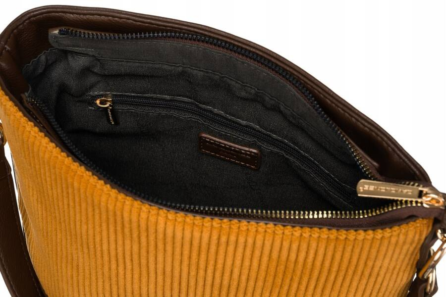 Torba damska ze skóry ekologicznej z odpinanym paskiem - David Jones - obrazek 6