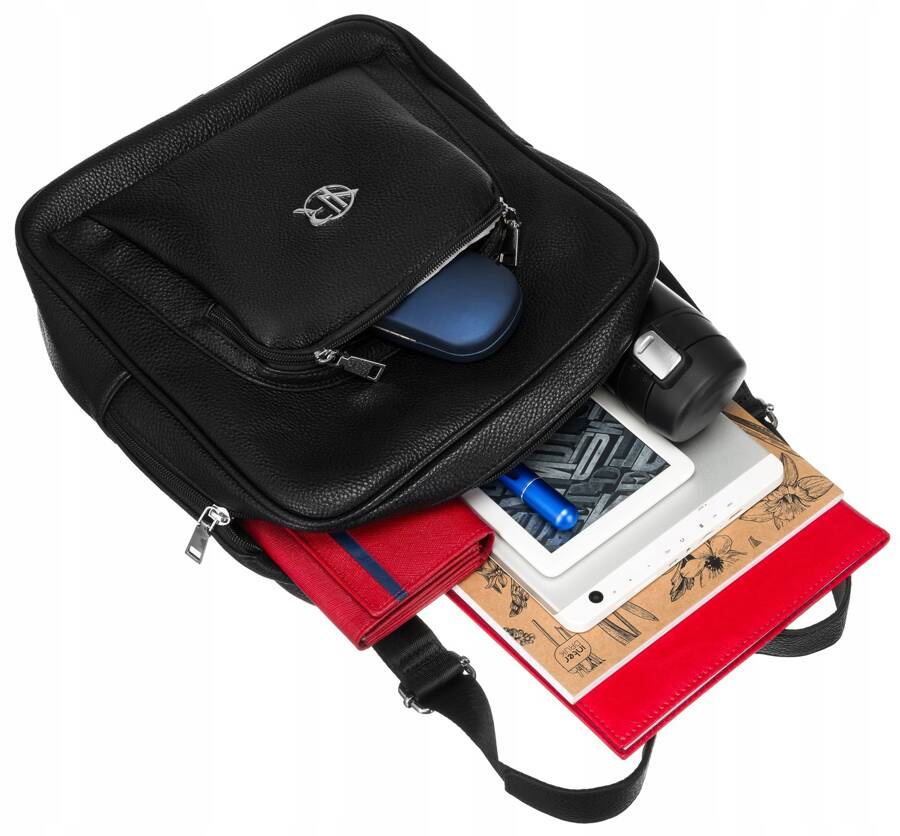 Miejski plecak damski ze skóry ekologicznej - Rovicky - obrazek 8