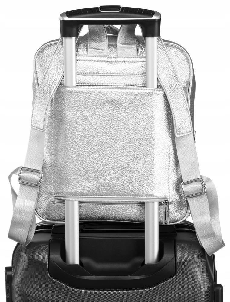 Miejski plecak damski ze skóry ekologicznej - Rovicky - obrazek 6