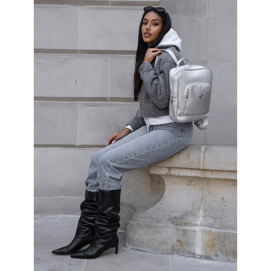 Miejski plecak damski ze skóry ekologicznej - Rovicky - obrazek 8