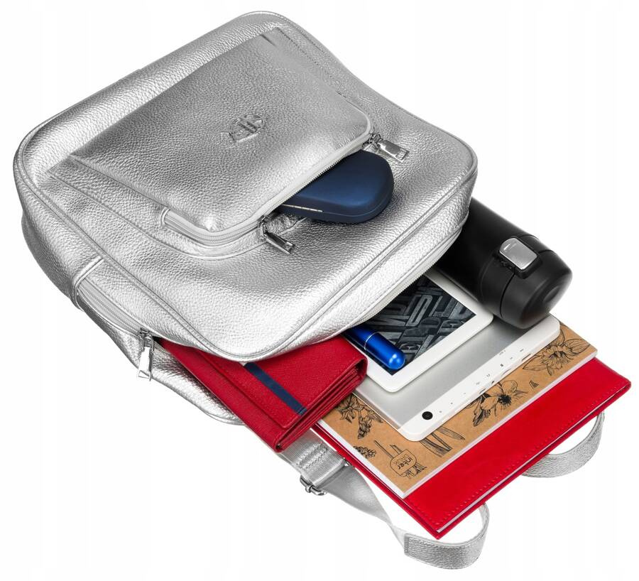 Miejski plecak damski ze skóry ekologicznej - Rovicky - obrazek 11