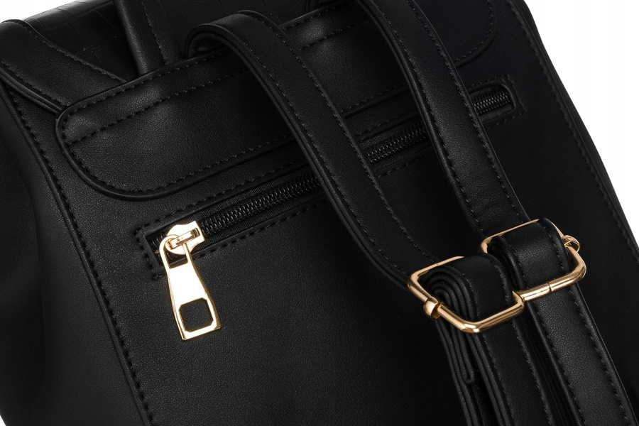 Klasyczny plecak damski ze skóry ekologicznej - Rovicky - obrazek 5