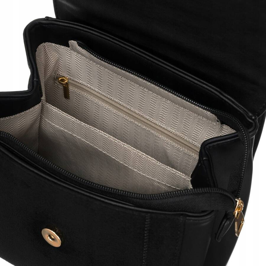 Klasyczny plecak damski ze skóry ekologicznej - Rovicky - obrazek 6