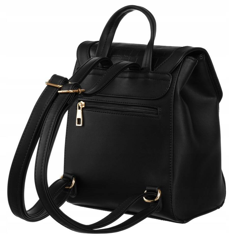 Klasyczny plecak damski ze skóry ekologicznej - Rovicky - obrazek 3