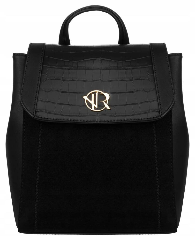 Klasyczny plecak damski ze skóry ekologicznej - Rovicky - obrazek 2