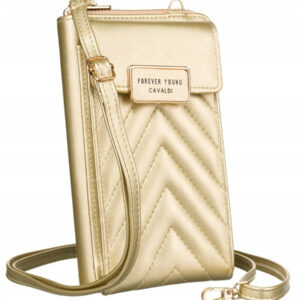 Damska mini torebka-portfel ze skóry ekologicznej - 4U Cavaldi