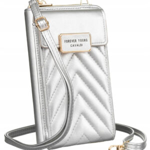 Damska mini torebka-portfel ze skóry ekologicznej - 4U Cavaldi