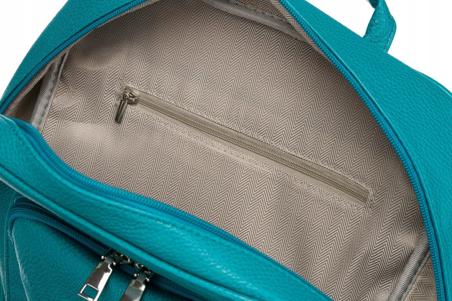 Miejski plecak damski ze skóry ekologicznej - Rovicky - obrazek 8