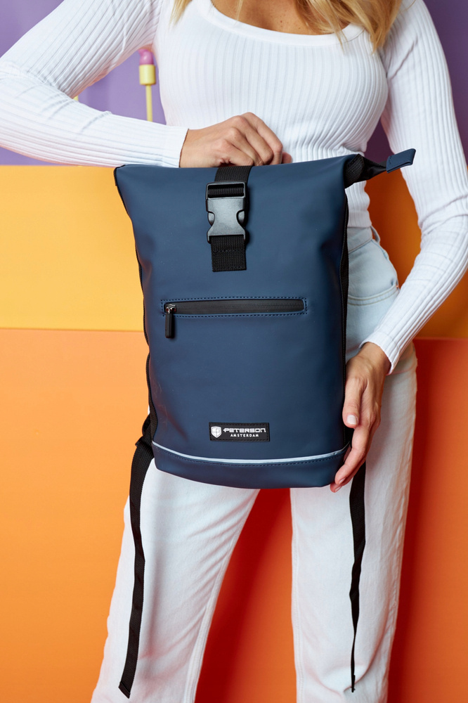 Duży, materiałowy plecak-worek - Peterson - obrazek 12