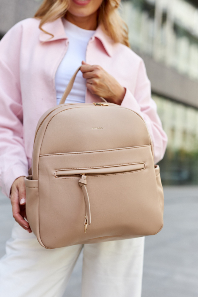 Duży plecak damski ze skóry ekologicznej - Rovicky - obrazek 10