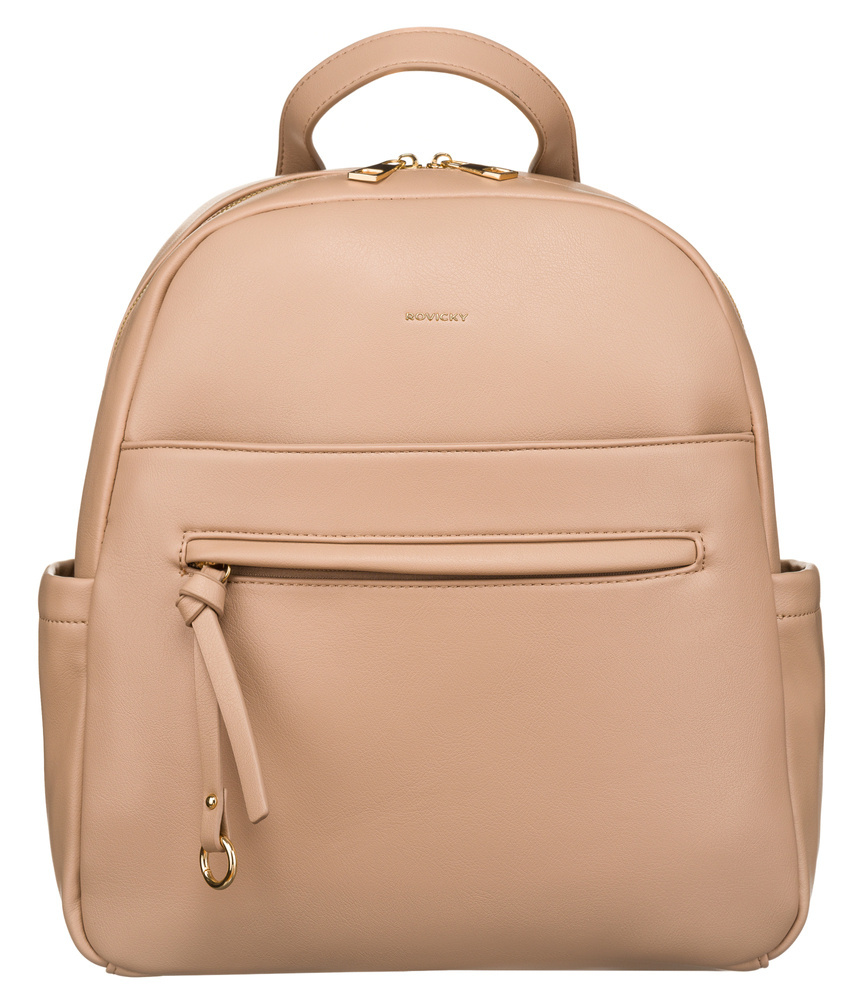 Duży plecak damski ze skóry ekologicznej - Rovicky - obrazek 2