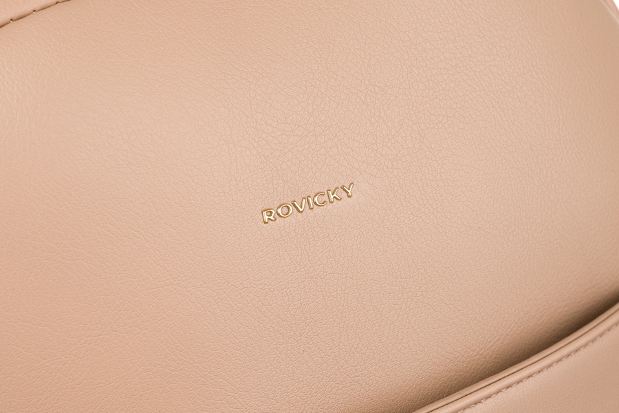 Duży plecak damski ze skóry ekologicznej - Rovicky - obrazek 4