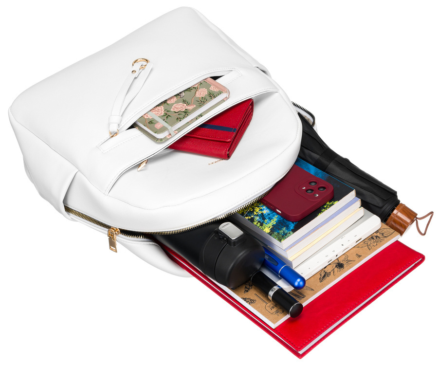 Duży plecak damski ze skóry ekologicznej - Rovicky - obrazek 8