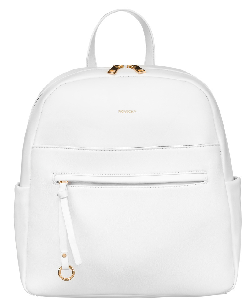 Duży plecak damski ze skóry ekologicznej - Rovicky - obrazek 2