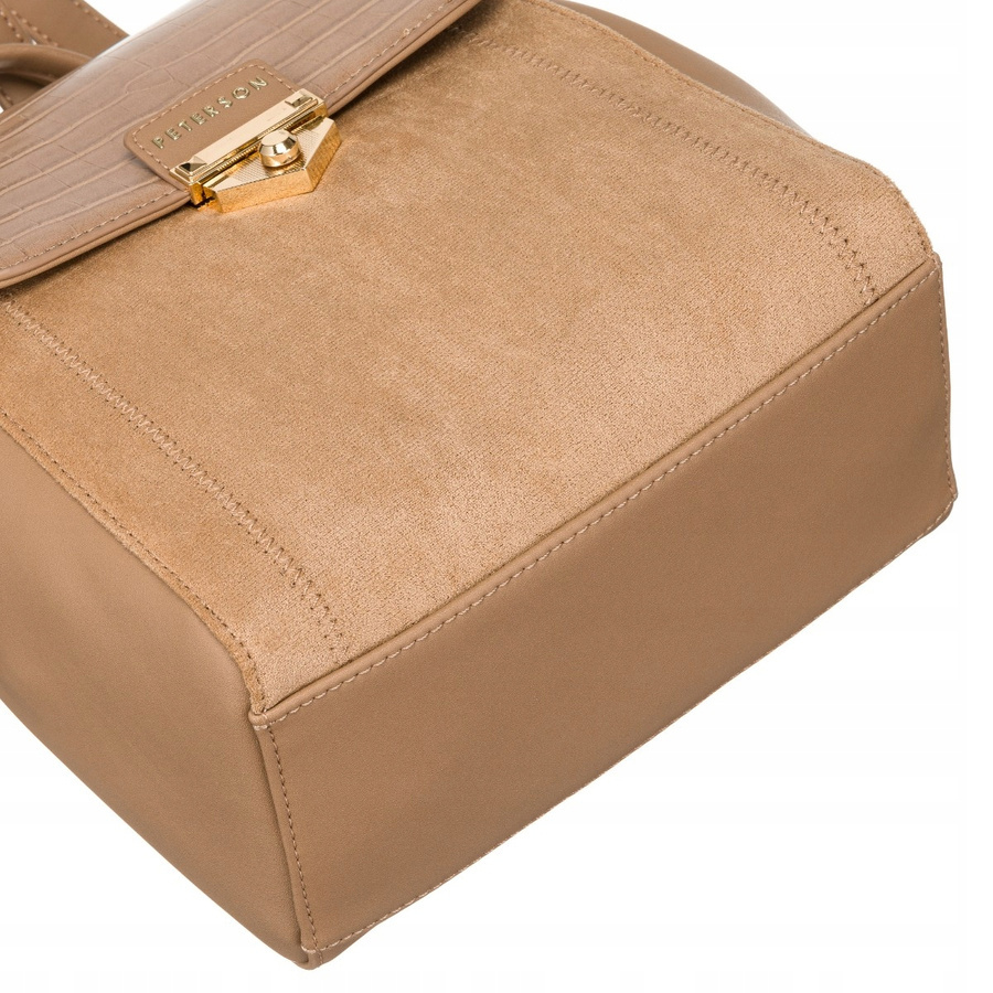 Plecaczek damski ze skóry ekologicznej - Peterson - obrazek 8