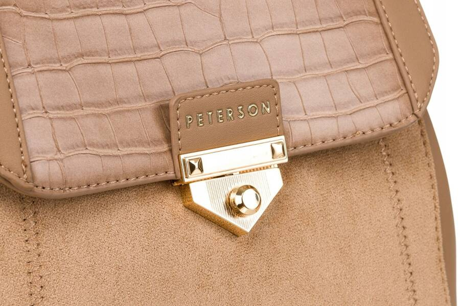 Plecaczek damski ze skóry ekologicznej - Peterson - obrazek 4