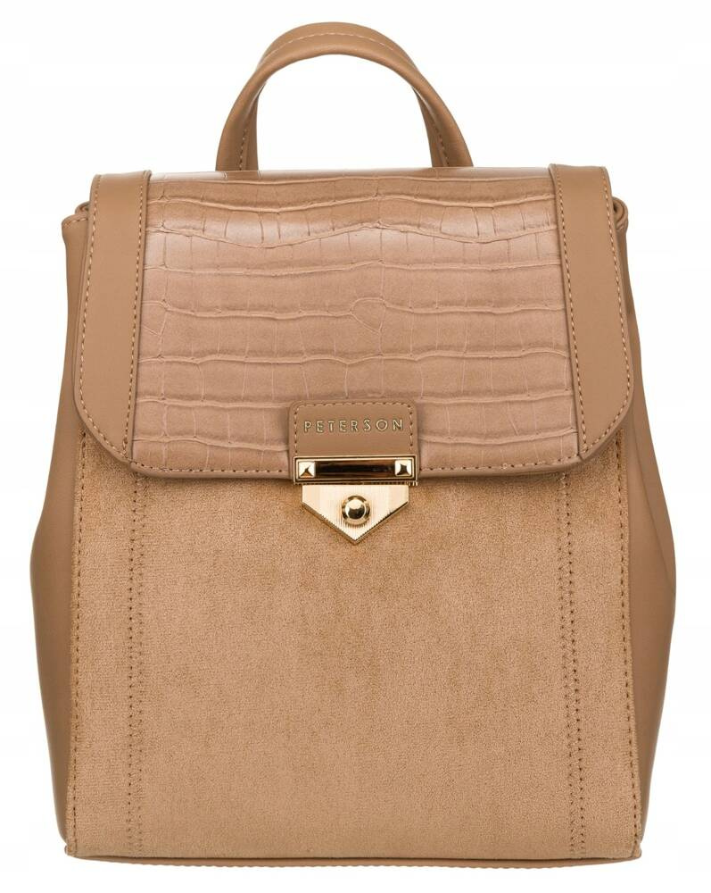 Plecaczek damski ze skóry ekologicznej - Peterson - obrazek 2