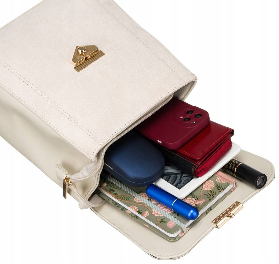 Plecaczek damski ze skóry ekologicznej - Peterson - obrazek 7