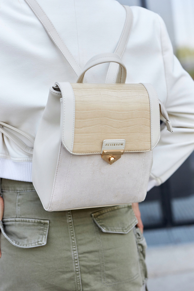 Plecaczek damski ze skóry ekologicznej - Peterson - obrazek 10