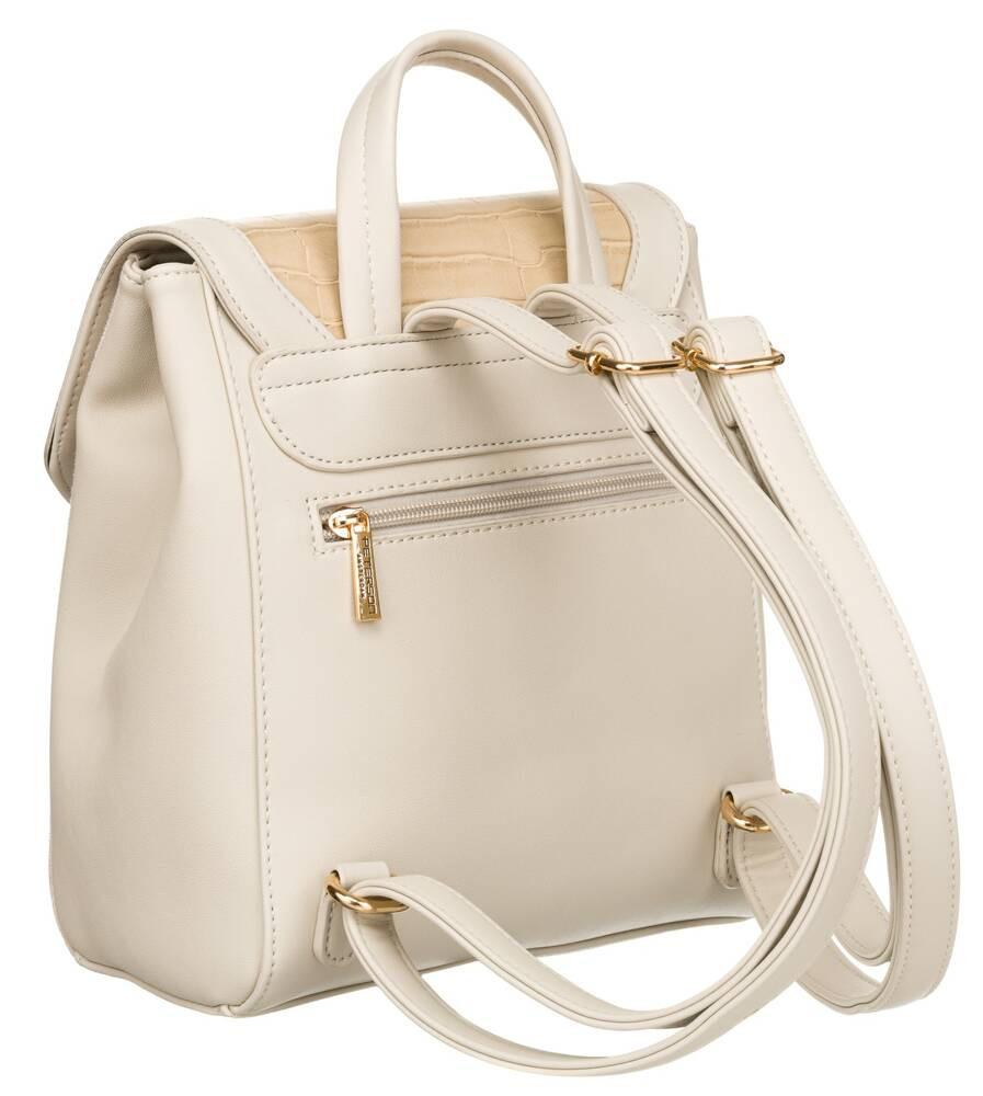 Plecaczek damski ze skóry ekologicznej - Peterson - obrazek 3