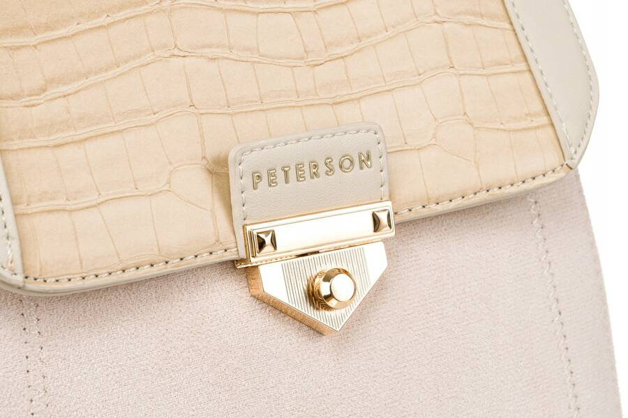 Plecaczek damski ze skóry ekologicznej - Peterson - obrazek 4