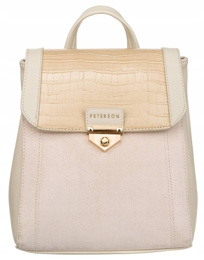 Plecaczek damski ze skóry ekologicznej - Peterson - obrazek 2