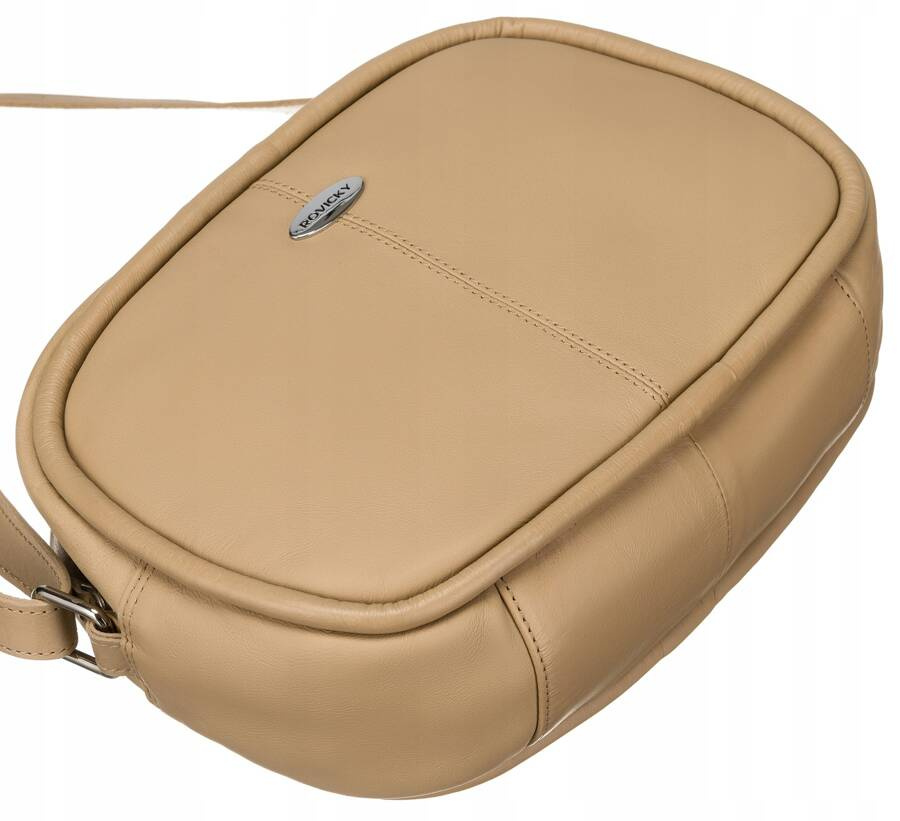 Mała, skórzana listonoszka damska - Rovicky - obrazek 7