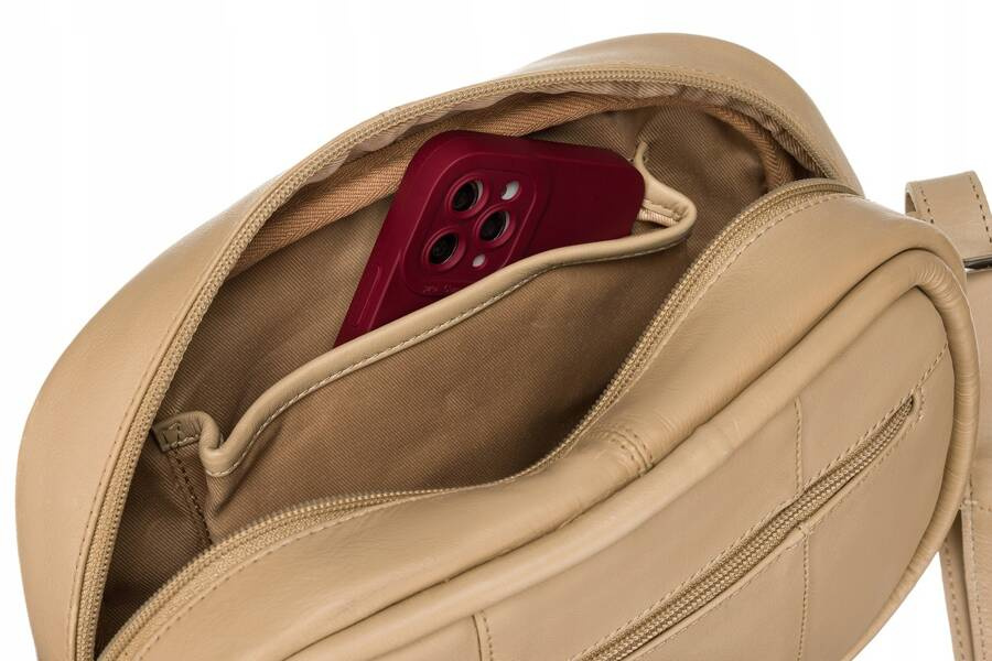 Mała, skórzana listonoszka damska - Rovicky - obrazek 4