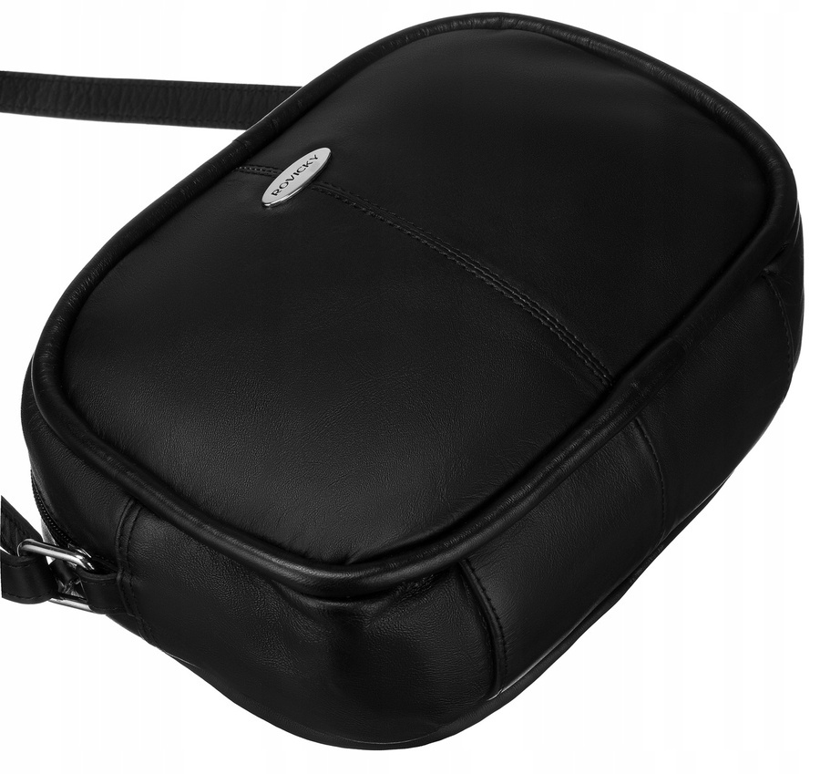 Mała, skórzana listonoszka damska - Rovicky - obrazek 7