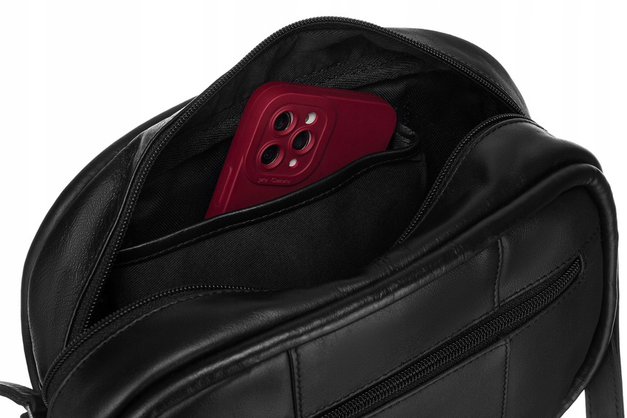 Mała, skórzana listonoszka damska - Rovicky - obrazek 5