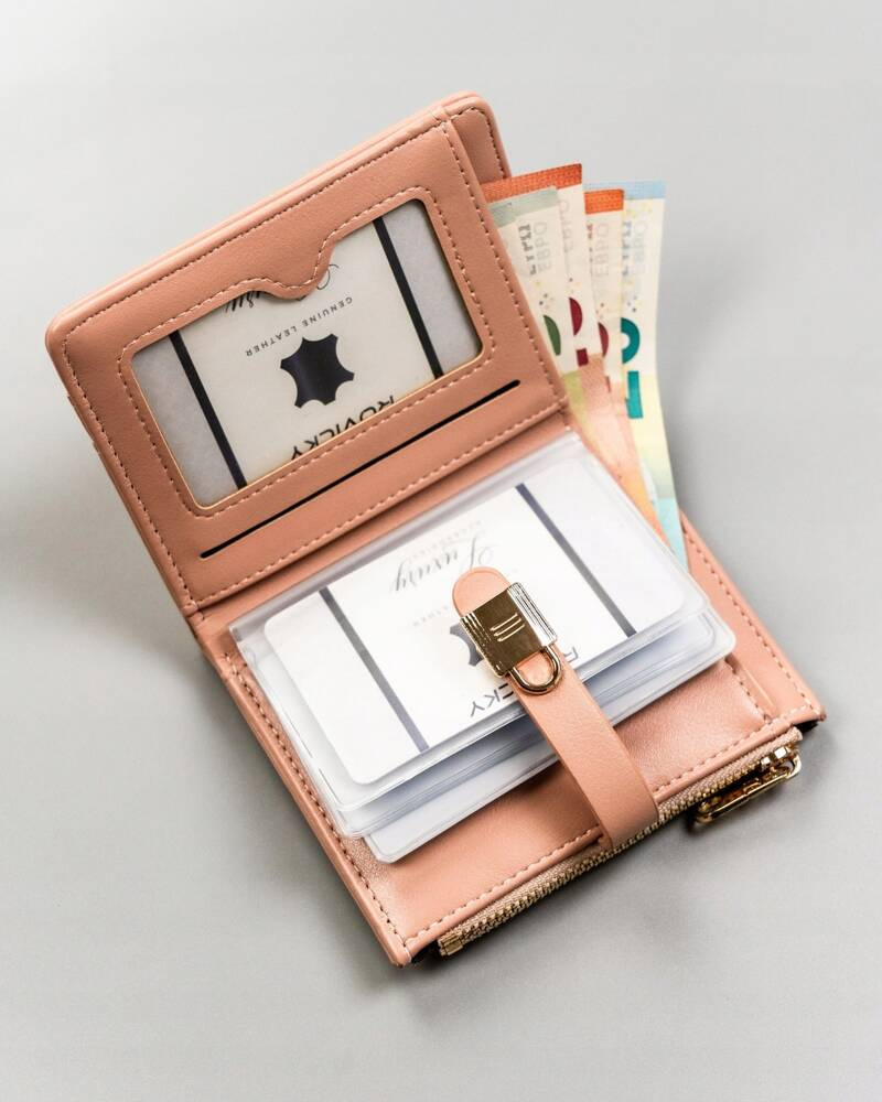 Pojemny, rozbudowany portfel damski ze skóry ekologicznej - 4U Cavaldi - obrazek 8