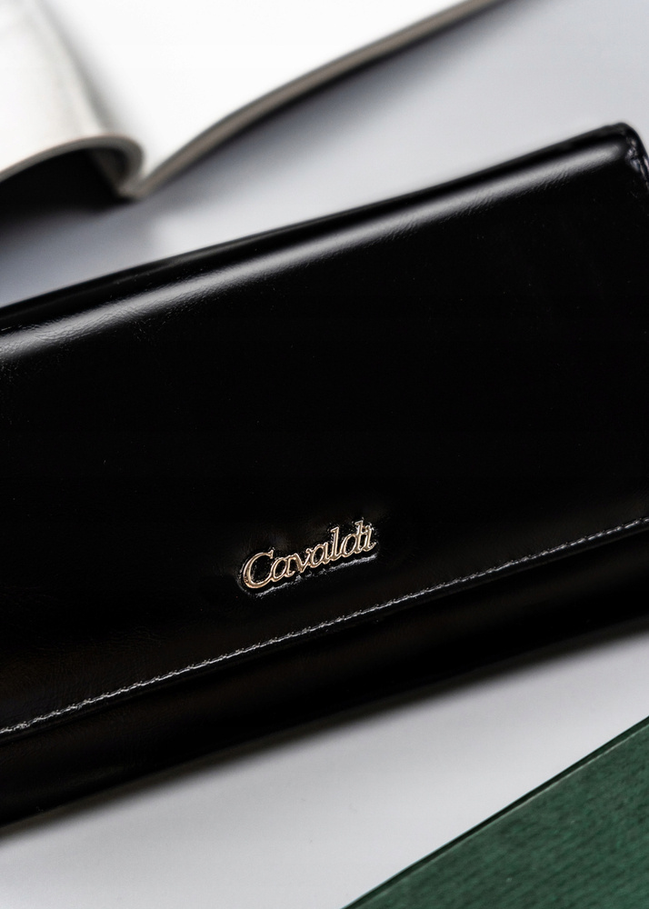 Duży portfel damski ze skóry ekologicznej - 4U Cavaldi - obrazek 2