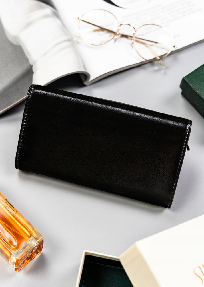 Duży portfel damski ze skóry ekologicznej - 4U Cavaldi - obrazek 4