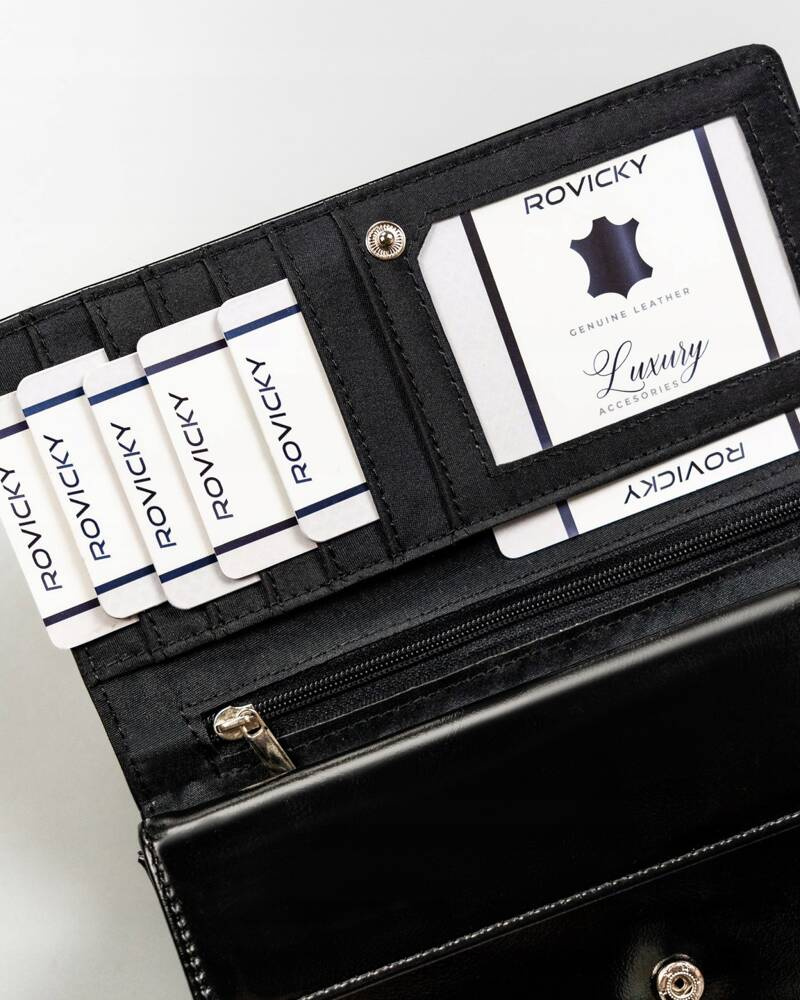 Duży portfel damski ze skóry ekologicznej - 4U Cavaldi - obrazek 8