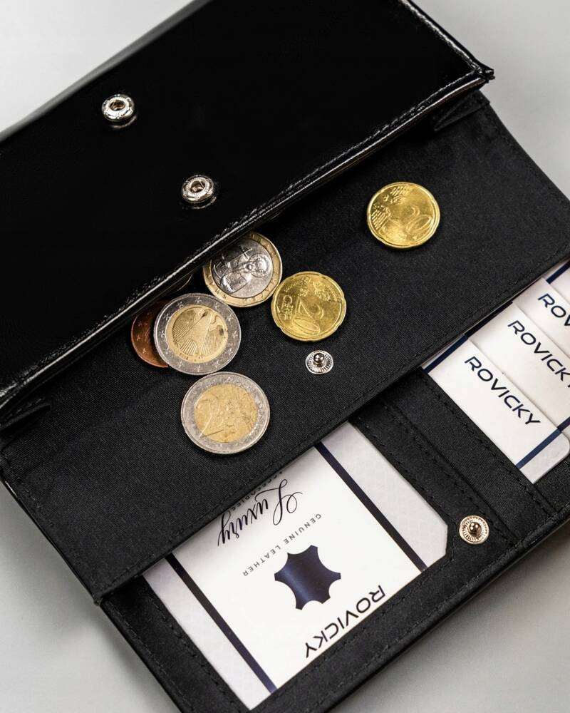 Duży portfel damski ze skóry ekologicznej - 4U Cavaldi - obrazek 10