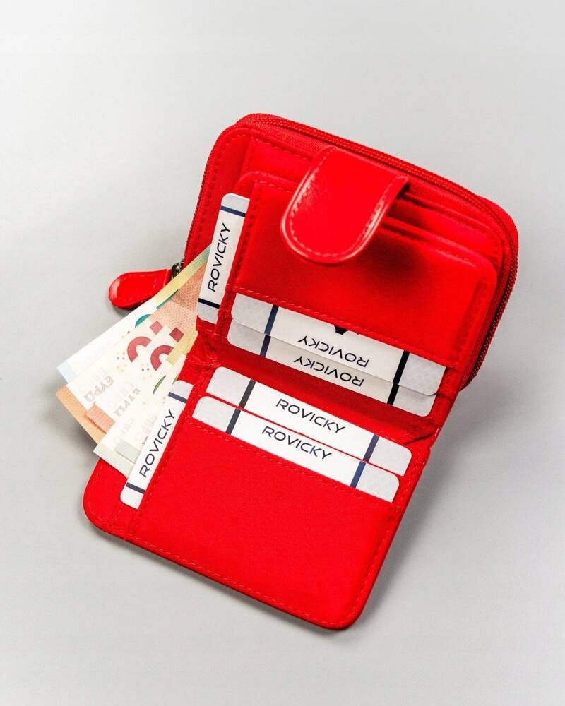 Klasyczny, pojemny portfel damski ze skóry ekologicznej - 4U Cavaldi - obrazek 6