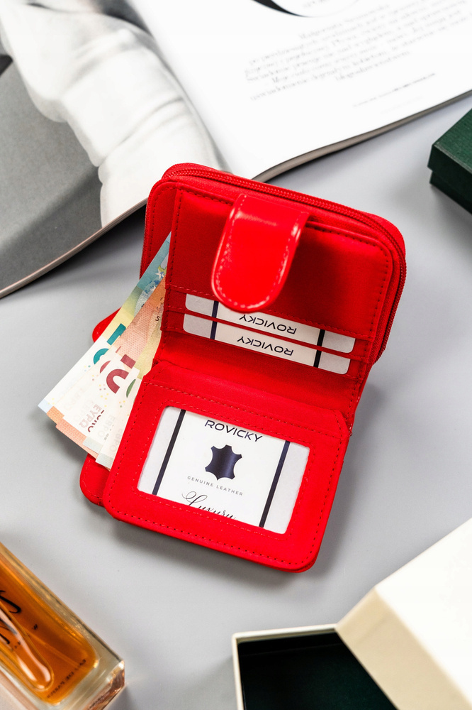 Klasyczny, pojemny portfel damski ze skóry ekologicznej - 4U Cavaldi - obrazek 7