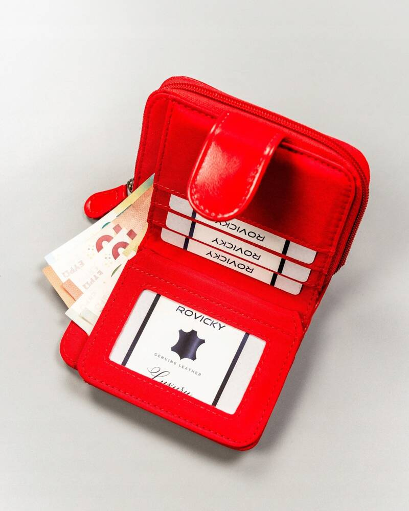 Klasyczny, pojemny portfel damski ze skóry ekologicznej - 4U Cavaldi - obrazek 8