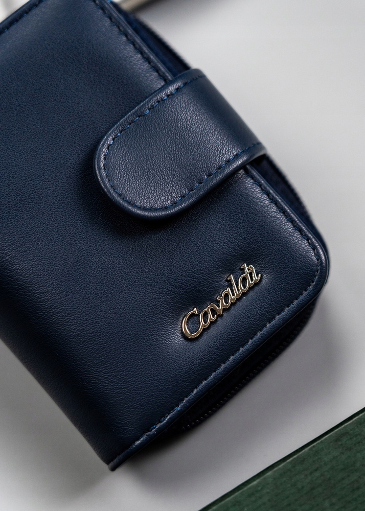 Klasyczny, pojemny portfel damski ze skóry ekologicznej - 4U Cavaldi - obrazek 3