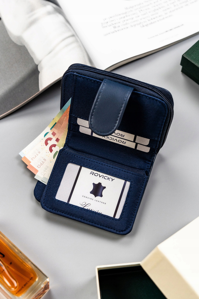 Klasyczny, pojemny portfel damski ze skóry ekologicznej - 4U Cavaldi - obrazek 6