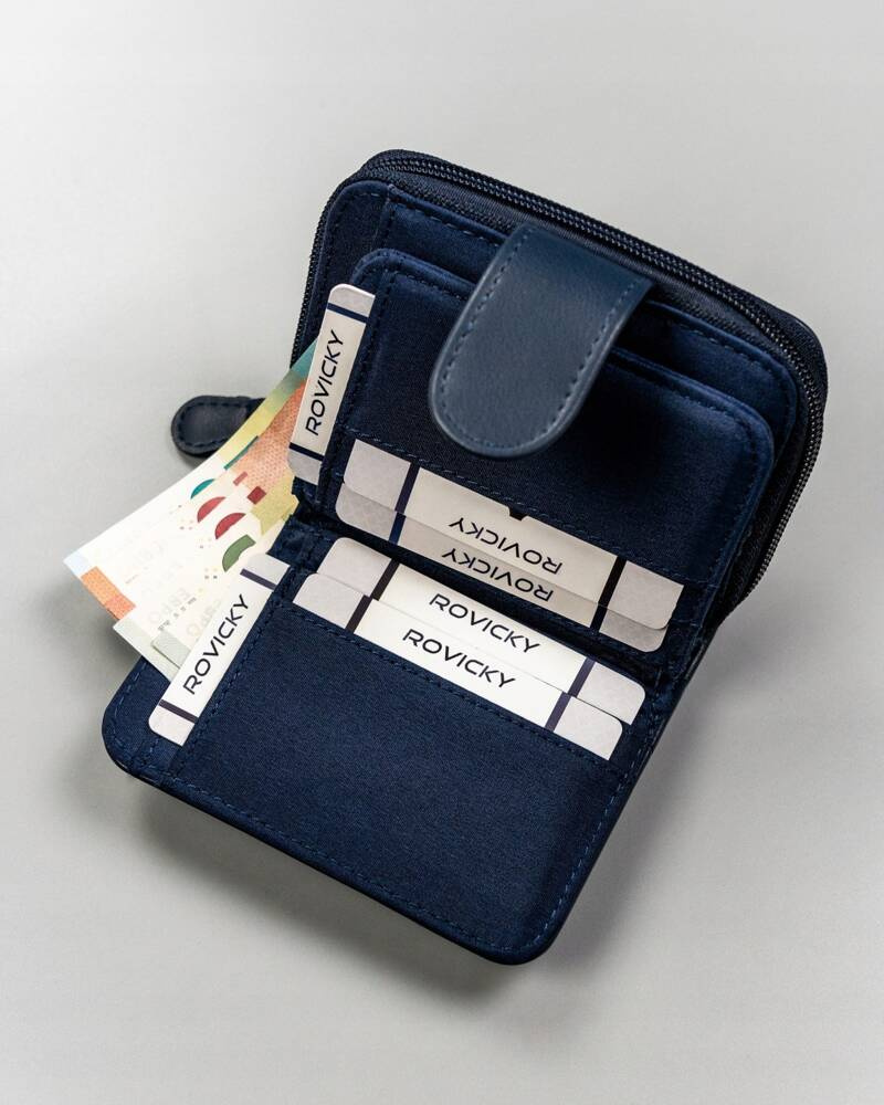 Klasyczny, pojemny portfel damski ze skóry ekologicznej - 4U Cavaldi - obrazek 8