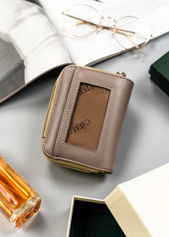 Klasyczny, pojemny portfel damski ze skóry ekologicznej - 4U Cavaldi - obrazek 4