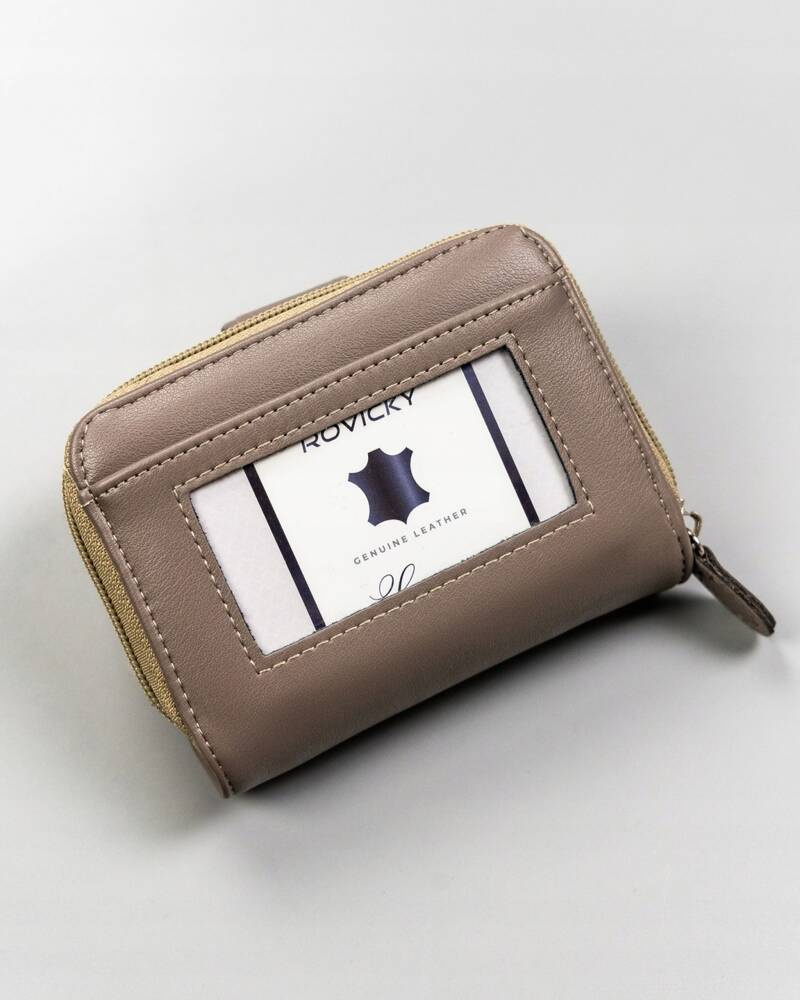 Klasyczny, pojemny portfel damski ze skóry ekologicznej - 4U Cavaldi - obrazek 5