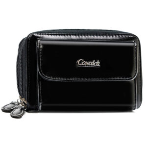 Duży, poziomy portfel damski ze skóry ekologicznej - 4U Cavaldi