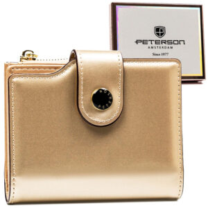 Pojemny portfel damski ze skóry ekologicznej - Peterson