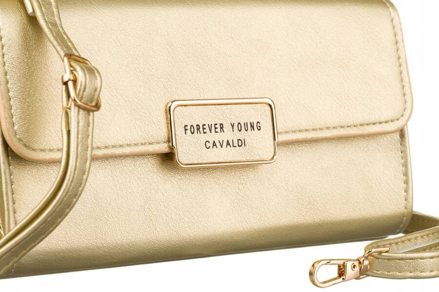 Mini torebka-portfel na długim, doczepianym pasku - 4U Cavaldi - obrazek 4