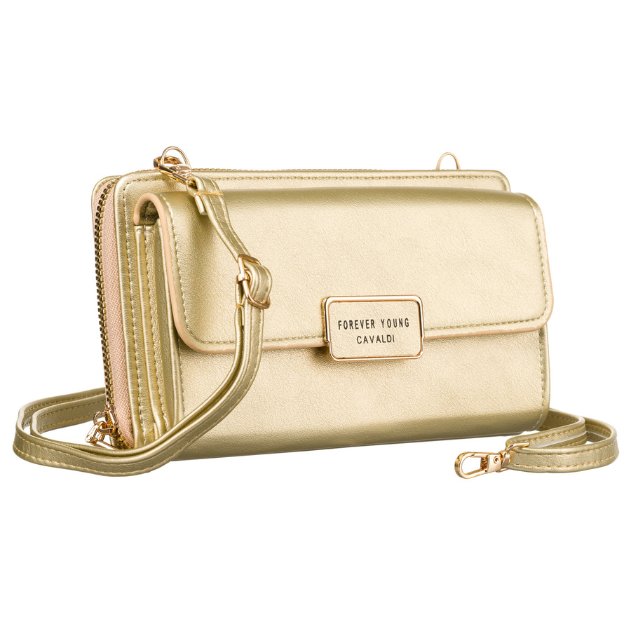 Mini torebka-portfel na długim, doczepianym pasku - 4U Cavaldi
