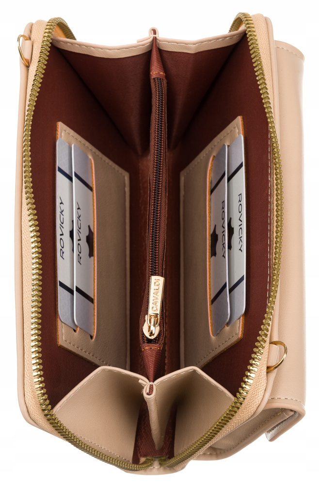 Mini torebka-portfel na długim, doczepianym pasku - 4U Cavaldi - obrazek 7