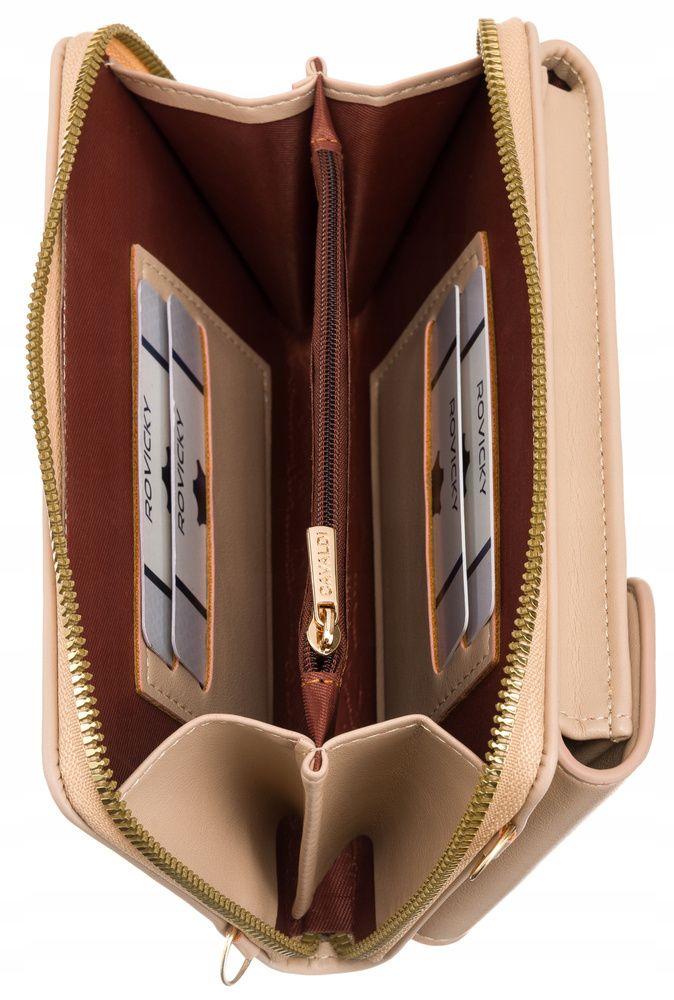 Mini torebka-portfel 2w1 na długim, doczepianym pasku - 4U Cavaldi - obrazek 7