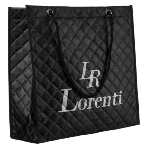 Duża, pikowana torba damska z materiału syntetycznego - Lorenti